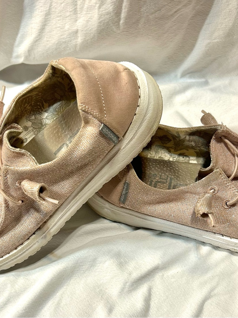 Sperry Kids Metallic Blush Slip-On Sneakers